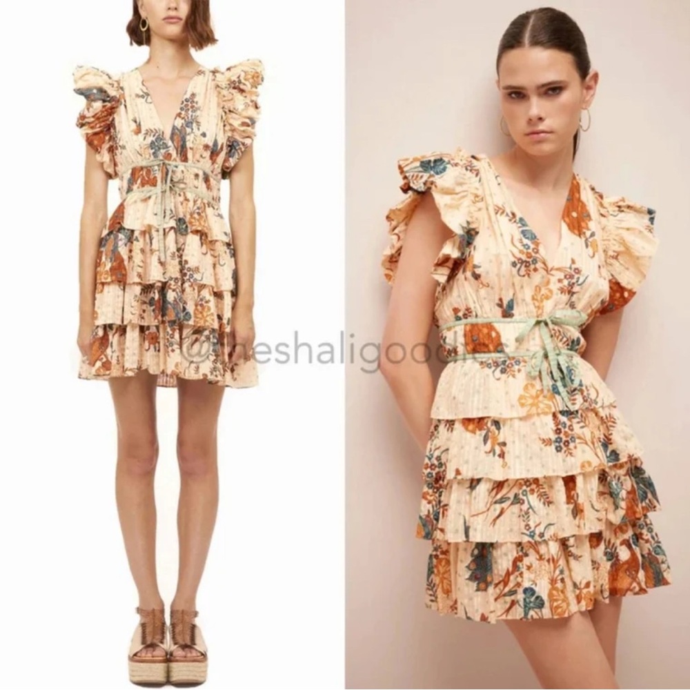 Ulla Johnson Marni Tiered Dress in Egnet